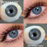 1 Pair Brown Color Contact Lenses for Eyes Big Eyes Natural Lenses Beautiful Pupils Cosmetics Gray Lens Color Women
