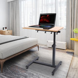 Popxstar Adjustable Laptop Desk 360° Rotating Tabletop Mobile Stand Home Office Tray Standing Rolling Study Table Computer Workstation