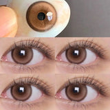 2pcs Contact Lenses Natural Brown Eyes Lenses with Big Pupil  Black beauty Make-up Lenses Annual Medical Contact Lenses