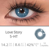 Popxstar Love Story series Multiple colors Natural soft Contact lenses Blue Lenses Green Pupils Lens Yearly Cosmetic
