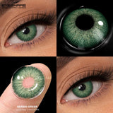 1pair Blue Contact Lenses for Eyes Natural Colored Contact Blue Eyes Lenses Fashion Contacts Lenses Yearly Green Pupil