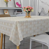 PVC Printed Square Tablecloth Waterproof Oil Resistant Washable Table Cloth Home Minimalist Dining Table Coffee Tables Cover