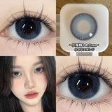 Popxstar 1 Pair/2pcs Lenses Blue Series Beauty Contact Lenses for Eyes Comestics Natural Pupil Eye Color Lens Myopia Brown Lenses