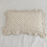 Popxstar INS Ruffle Edge Gauze 100% Cotton Princess Pillow Case 30X50 48X74cm Breathable Pillowcase Decorative for Home Bedding Bedroom