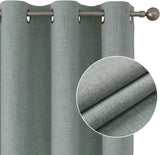 Popxstar Blackout Curtains 350cm Height Room Darkening Curtains for Bedroom 100% Black Out Textured Thermal Curtain Privacy Protection