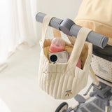 Popxstar INS Cute Baby Diaper Storage Bag Baby Supplies Toys Clothes Storage Bag Cotton Embroidery Multifunctional Mommy Storage Basket