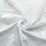 Popxstar 1pc Butterfly Lace Curtains for Kitchen Cafe Curtain Valance Door Panel Rustic Sheer Voile Window Treatment Valance