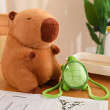 Popxstar 23cm/9.05in Cute Capybara Plush Toys Capibara Anime Fluffty Toy Doll Stuffed Animals Perfect Gift For Kids Birthday Party Supply