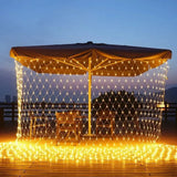 New Year Decoration Outdoor Waterproof LED Decoration LED Net Curtain Lamp Mesh Fairy String Light  Home Decor