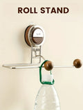 Popxstar Suction Cup Roll Paper Holder Wall Mounted Paper Towel Hanger Utensils for The Kitchen Paper Roll Holder Kitchens Accessories