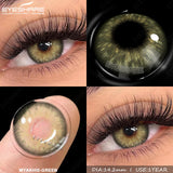Natural Brown Eyes Lenses 2pcs Colored Contact Lenses for Eyes Blue Eye Contacts Gray Beauty Pupil Yearly Green Lenses