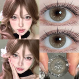 2pcs Brown Contacts Lenses with Degree Colorld Lenses Beauty Pupils Circle Lenses Makeup Yearly Korean Lens Fast Shipping