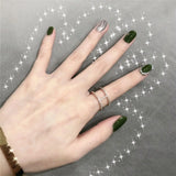 Popxstar  24Pcs Cat's Eye False Nails Press On Nails Fashion DIY Full Cover Detachable Waterproof Nail Tips Wearable Manicure