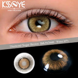 2pcs Contact Lenses Colored Contact Lenses With Diopter Natural Pink Blue Purple Large Pupils Lenses Fast Shipping