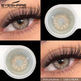2pcs Natural Color Contact Lenses for Eyes Soft Lenses Colorful Beauty Pupils Gray Brown Contacts Yearly Blue Eye Lens