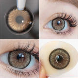 Popxstar  2Pcs Natural Color Contact Lenses for Eye with Myopia Power High Quality Eyes Contacts Lens Beautiful Pupil