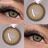 1 Pair Brown/Gray Color Contact Lenses Beautiful Pupils Cosmetic Korean Fashion Natural Eye Contacts Doll Black Lenses