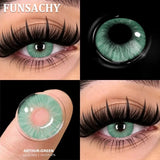 1 Pair Fashion Color Contact Lenses for Eyes Blue Natural Lenses Green Beauty Pupils Softlens Yearly Cosmetic Women Men