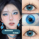 1 Pair Hot Sale Colored ContactLenses with Prescription Green Lris Myopia Lenses Degree 0~-8.00 Natural Soft Lenses
