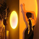 Popxstar Led USB Sunset Lamp Projector Home Decor Night Light Portable Mood Light For Bedroom Living Room Wall Photography Neon Lights
