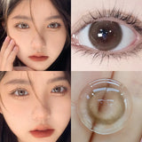 Popxstar  1 Pair Nature Color Eyes Contacts Lenses Myopic Prescription -0.00 to -8.00 Pupils Brown High Quality  Lens Fast Shipping