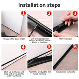 Popxstar Door Bottoom Draft Stopper Weather Stripping Door Sweep Under Door Draft Blocker Insulator Weatherstrip House Acoustic Foam