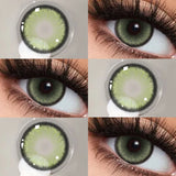Popxstar Color Contact Lenses Colored Fashion Beauty Lenses for New User Makeup Green Contact High Quality Natural Contact