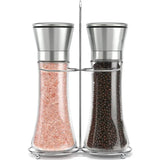 Popxstar  Black Pepper Grinder 304 Stainless Steel Manual Spice Grinder Medium Solid Particles Grindor Household Seasoning Bottle Gadget