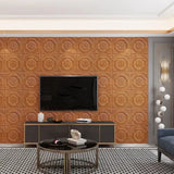 Popxstar 20Pcs 3D Wallpaper Wall Stickers Self-Adhesive Foam Panel Home Decor for Living Room Bedroom Ceiling TV Wall Art 35X35CM