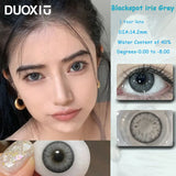 Popxstar  1Pair Color Contacts Lenses Myopic Prescription-0.00to-8.00 Gray Beauty Pupils Big Eyes Colored Makeup Lens Fast Delivery