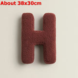 Popxstar  Ins 26 English Letters Plush Throw Pillow Soft Stuffed Kids Toys Dolls Sofa Cushion Room Decor Shooting Props for Children Gifts