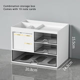 Popxstar Desktop Storage Box Organizer Transparent Acrylic Drawer Stackable Storage Box Office Desk Stationery Organiser Sundries Shelf