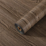 40x300cm Self-Adhesive Wood Grain PVC Stickers Thickened Waterproof Floor Wall Decals for Indoor Home Decor Easy Peel Stick