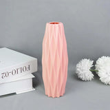 Popxstar  Modern Flower Vase White Pink Blue Plastic Vase Flower Pot Basket Nordic Home Living Room Decoration Ornament Flower Arrangement