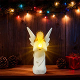Popxstar  1 Pc Angel Candle Sculpture Light (Batteries Not Included) Christmas, Thanksgiving, and Hanukkah Atmosphere Decor