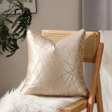 Luxury Geometric Pillow Covers High Precision Piping Edge Decorative Cushion Case Jacquard 45x45cm Square Throw Pillow Cover