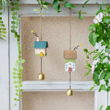 Popxstar  2pcs Cute Cottage Wind Chimes Door Handle Wind Chime Creative Decorations Room Decoration Outdoor Gardens Home Decoration