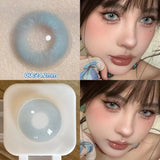 Popxstar  2pcs Beauty Pupils Natural Blue Lens Prescription Colored Contact Lenses for Eyes Myopia Eye Color Lenses Violet Lenses