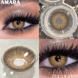 Popxstar  1 Pair Fashion Color Contact Lenses for Eyes Brown Lenses Colorcon Blue Lenses Yearly Beautiful Grey Eye Pupils Lens