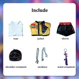 Popxstar Rumi Mira Zoey Cosplay KPop Cosplay Costume Wig HUNTR/X Uniform Women Suit Dress Halloween Party Role Playing Outfits