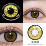 Popxstar Myopia With Diopter Lenses Cosplay Color Contact Lenses For Eyes Brown Blue Red Green Halloween Yearly Use 2pcs/pair