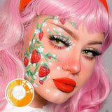 Cosplay Contact lenses Cosmetics Colored Contact Lenses Makeup Cosplay Red Lenses White Lenses Big Eyes Blue Contact Lense