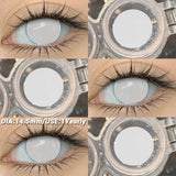 Popxstar  Halloween cosplay color contact lenses for eyes black/red/white Anime Accessories colorful fashion lenses