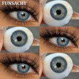 Popxstar  1 Pair Natural Color Contact Lenses for Eyes Brown Lenses Colorcon Korean Lens Yearly Beautiful Grey Eyes Big Black Len