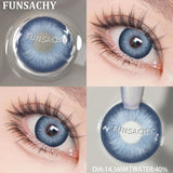 Popxstar  New Colorful Contact Lenses for Eyes 1 Pair Natural Fashion Contact Lenses Blue Gray Eyes Lens Yearly Cosmetics Pupils