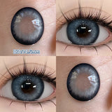Popxstar  -Glaze Series Contact Lenses for Eyes Color Beauty Pupils Natural Eye Lenses for Myopia 2pcs Brown Green Blue Makeup Lens