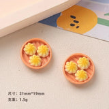 Popxstar 10/100pcs Resin Accessories Miniatures Breakfast Series DIY Dollhouse Handmade Hairpin Phone Case Buckle Materials Home Decor