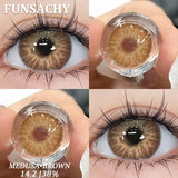 Popxstar  2Pcs Greeen Lenses Natural Colored Contact Lenses for Eye High Quality Blue Eyes Contacts Lens Yearly Beautiful Pupil