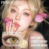 Popxstar  Korean Lenses Color Contact Lenses for Eyes 1pair Natural Colorcon Eye Lens Blue Green Eye Lens Beautiful Pupil Yearly