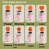 Popxstar  8Pcs/Set Christmas Cookie Cutter Stainless Steel Biscuit Cake Baking Mold Vegetable Fruit Cutting Xmas Party Biscuit Making Tool